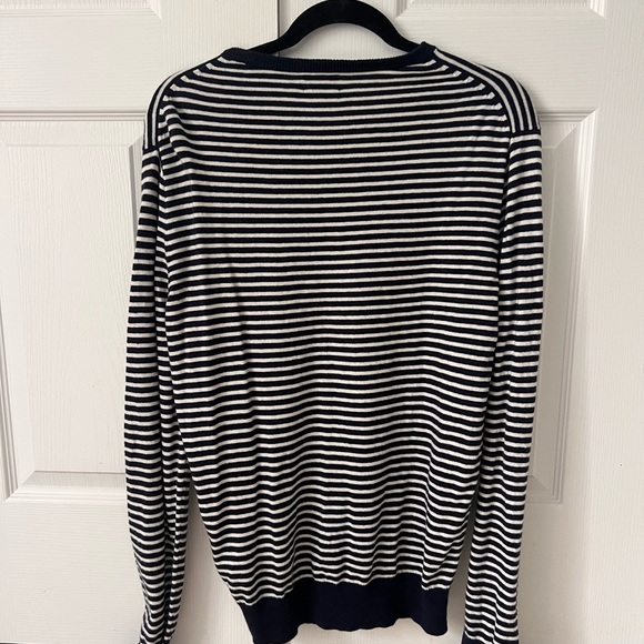 Stripe sweater navy and white - Picture 2 of 2